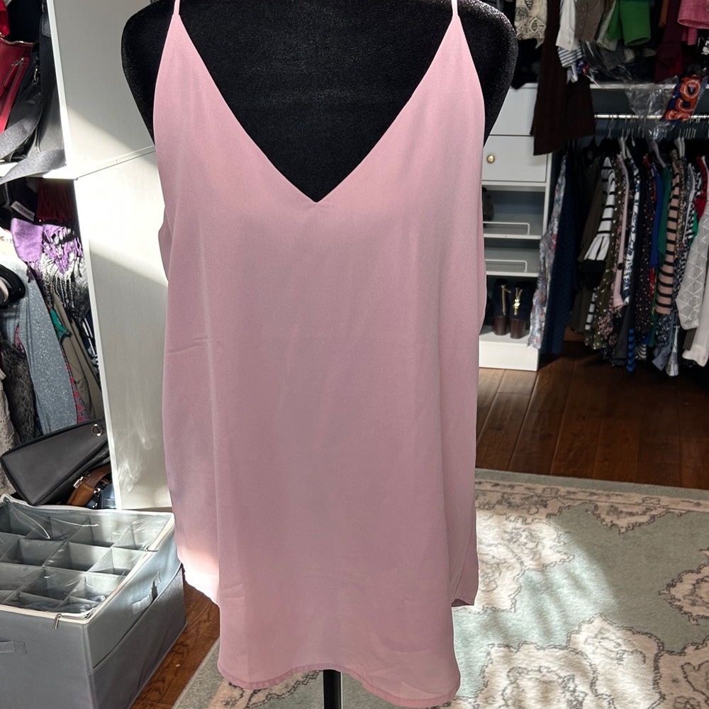 Elegant Pink V-Neck Camisole